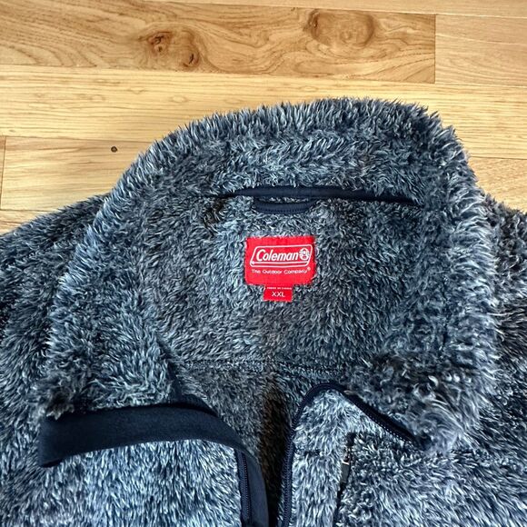 Coleman Hiking Fleece Full Zip Blue XXL Mens - Picture 2 of 5